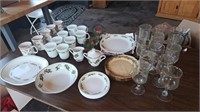 Large lot of Christmas glassware