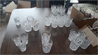Cut glass juicers. Various patterns