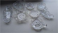 Cut glass candy dishes, serving bowls