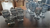 Charcoal goblets and desserts