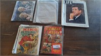 Wartime scripts,  comic books, jfk life magazine