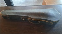 Antique violin with bow and case