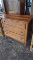 Antique 3 drawer dresser.  Approximately 36x36x16