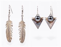 Jewelry Sterling Silver Southwestern Earrings