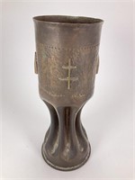 WWI US Army 79th Inf Div Trench Art Goblet