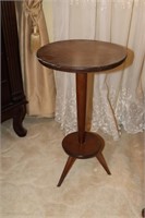 Wooden Plant Stand 13"Diameter 23.5" Tall and a