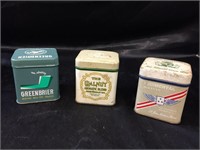 VINTAGE PIPE TOBACCO TINS / 3 PCS