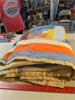 EARLY HAND MADE PATCHWORK QUILT