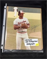 BASEBALL / ORIOLES / KEN SINGLETON SIGNED PHOTO