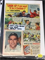 COMIC BOOK CUTOUT / YOGI BERRA / 1950'S