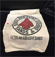 ADVERTISEMENT PIECE / CLOTH BAG / SAND & GRAVEL