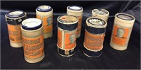 EDISON BLUE AMBEROL CYLINDER RECORDS / 8 PCS