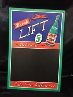 TIN ADVERTISEMENT SIGNAGE / "LIFT" BEVERAGE