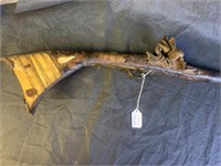 Afghan Jezail Long Flintlock Musket w/ Bone Inlay