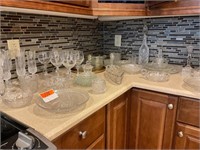 Large Collection of Glassware & Stemware