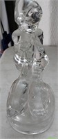 K - PAIR OF GLASS FIGURINES 8"T (K107)