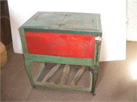 Vintage Beverage Ice Chest on Wheels  31x22x34