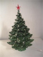 2ft Lighted Ceramic Christmas Tree w/Wind-Up