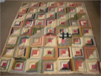 1910 Patchwork Quilt  64x76 inches   damaged &