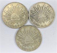 Mexicana Libertad Silver Coins - Lot of 3