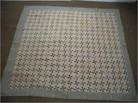 Vintage Patchwork Quilt  63x59  damaged & stained