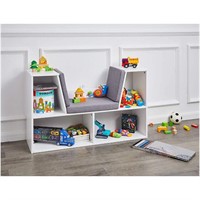 Kids Bookcase with Reading Nook and Shelves