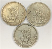 1874 Swiss Gallen Silver Coins - Lot of 3
