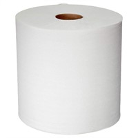 12 Rolles 1-Ply White Roll Paper Towels