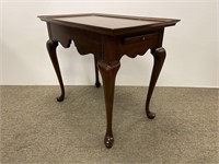 Queen Anne side table with writing surface