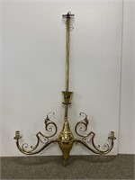 Antique brass and copper hanging fixture