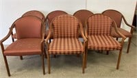 Lot of seven waiting room chairs
