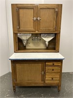 Vintage Hoosier Saves Steps cabinet
