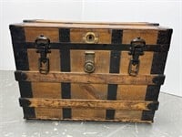 Antique slightly arched dome top trunk