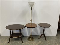 Three lamp tables