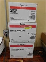 Plastic Cutlery, 3 partial boxes