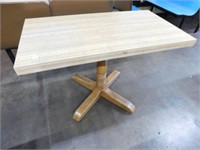 Wood Table Pedestal Base, Formica