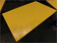 Metal Pedestal Base Table, Formica