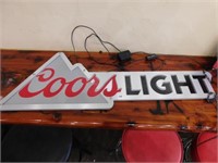 Coors Light Hanging Sign, lights up