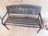 Metal Welcome Bench