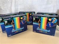 LOT OF 5 RAINBOW LIGHT UP DELUX POOL FOATS 74"
