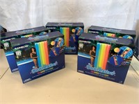 LOT OF 5 RAINBOW LIGHT UP DELUX POOL FOATS 74"