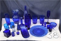 Cobalt Blue glassware