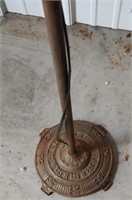 Old iron floor lamp