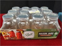 Dozen New Quart Mason Jars - Regular Mouth
