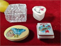 4 Small Trinket Boxes
