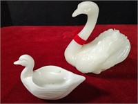 Swan Candle and Soap Dish