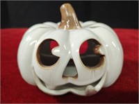 Ceramic Tealight Jack-o'-lantern