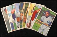 (9) 1952 Bowman Baseball Cards