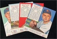 (4) 1953 Red Man Tobacco Baseball Cards