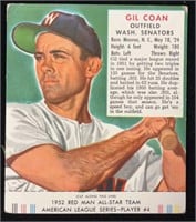 - 1952 Red Man Tobacco #4AL Gil Coan